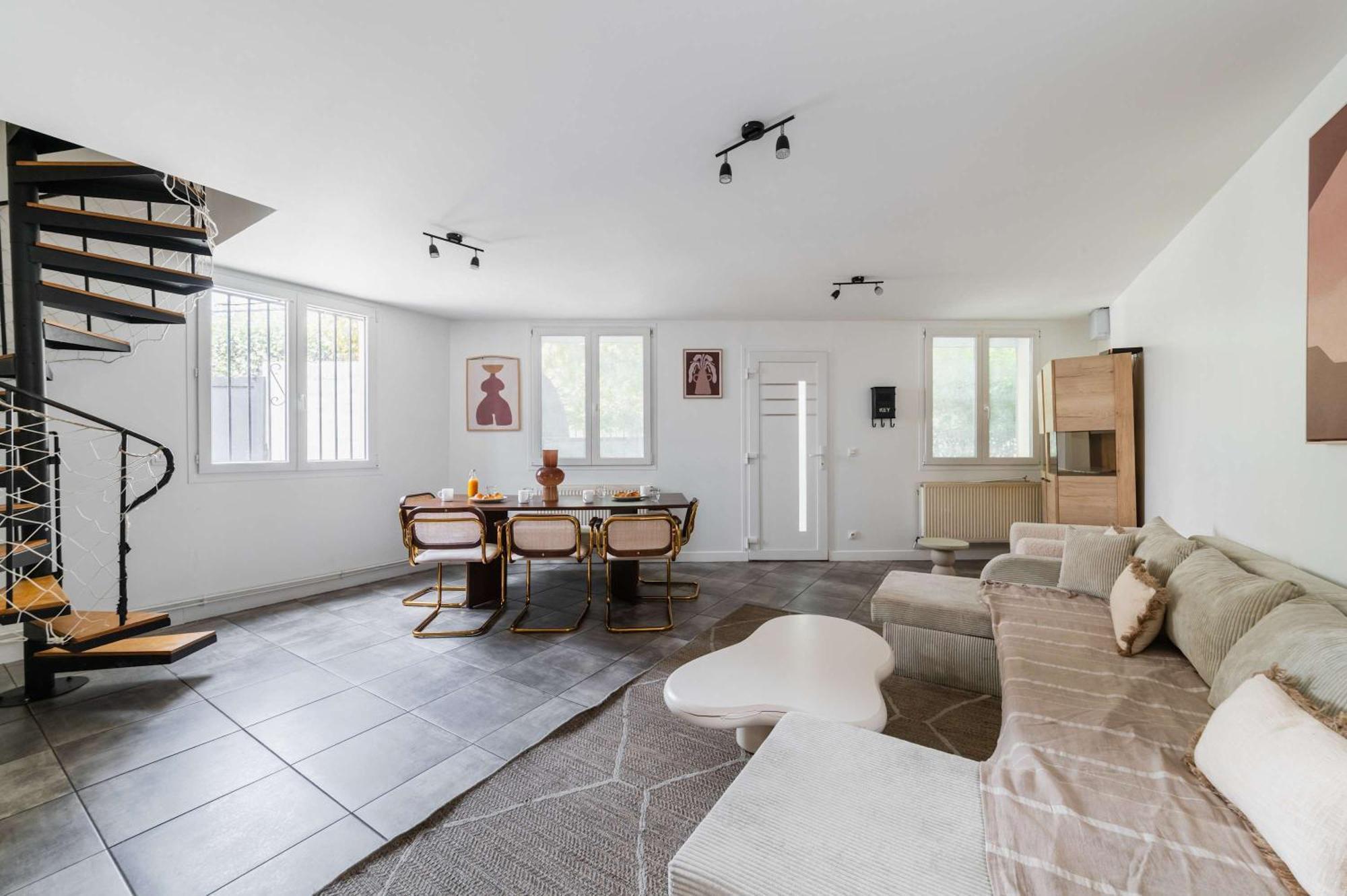 Villa Romainville Paris Pour 8 Personnes - Flat-Guest Exterior foto